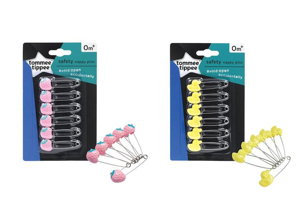 Tommee Tippee 香港 安全扣針Animal Head Nappy Pins