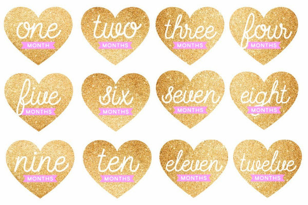 Pearhead 香港限定優惠 寶寶閃亮心型貼紙