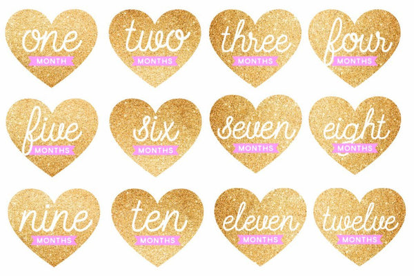 Pearhead香港限定優惠 寶寶閃亮心型貼紙