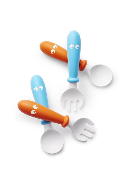 Baby Bjorn 揹帶及嬰兒用品優惠 Spoon & Fork Orange & Turquoise