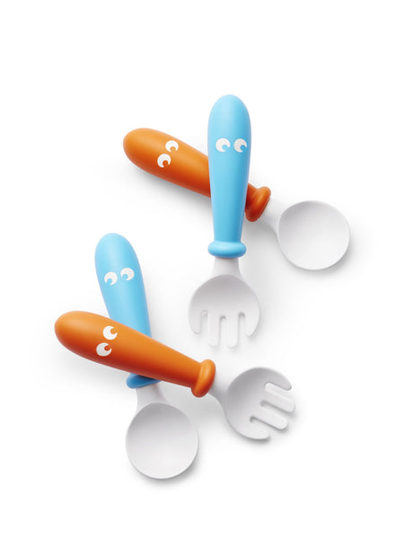 Baby Bjorn 揹帶及嬰兒用品優惠 Spoon & Fork Orange & Turquoise