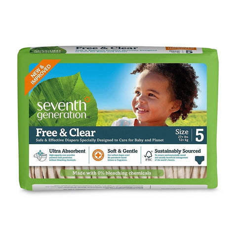 Seventh Generation Diaper Stage 5 for 27+ lbs