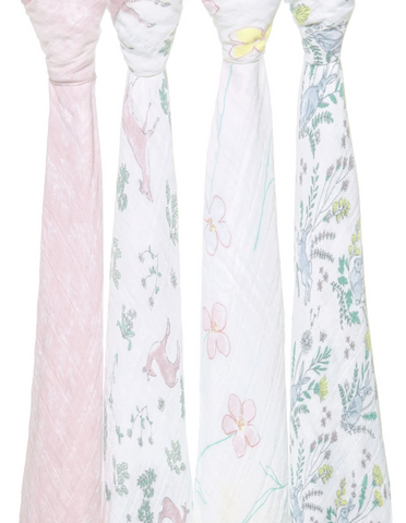 Aden + Anais Classic Swaddles Forest Fantasy 4PK