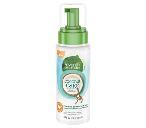 Seventh Generation Baby Foaming Shampoo and Wash Coconut Care 9oz [C12]